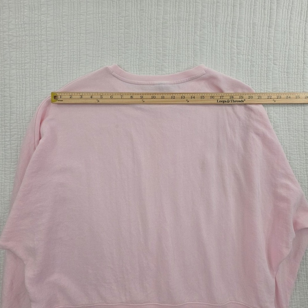 Cabana by Crown & Ivy Dolman Sleeve Sweatshirt Women's XL Light Pink NEW Crew - Picture 9 of 14
